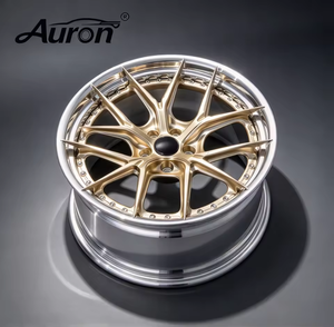 Jantes en alliage d'aluminium Auron 5.5x17 Or Multi-Rayons Deux Pièces Moulées pour Voiture de Tourisme – Amélioration et Rénovation des Jantes BMW - Product Image 2