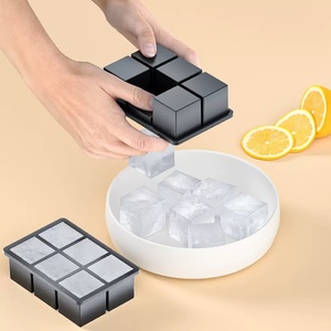 Moule à glace en silicone de qualité alimentaire à 6 cavités, empilable, durable, réutilisable avec couvercle - Product Image 5