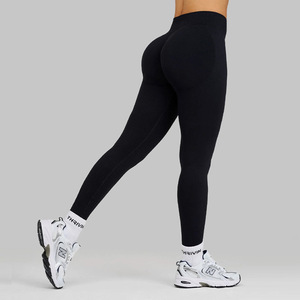 Leggings Yoga <span class=keywords><strong>a</strong></span> Vita Alta Senza Cuciture con Effetto Push-Up per Donna, <span class=keywords><strong>Pantaloni</strong></span> Elasticizzati per Fitness - Product Image 4