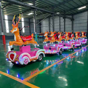 <span class=keywords><strong>Tren</strong></span> Turístico de 8 Plazas para Centros de Entretenimiento, <span class=keywords><strong>Tren</strong></span> Eléctrico Divertido para Niños, Paseos en <span class=keywords><strong>Tren</strong></span> sin Rieles en Interiores en el Centro Comercial - Product Image 4