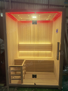 Petite <span class=keywords><strong>maison</strong></span> de sauna CE pour 2-3 personnes, sauna sec en hemlock, pièce chauffée en thermo-pin, sauna infrarouge solide Wason Sexy, générateur d'<span class=keywords><strong>oxygène</strong></span> - Product Image 6