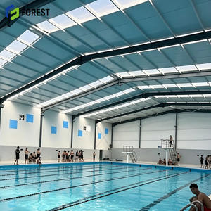 Structure en acier galvanisé résistante aux intempéries, bâtiment de natatorium, arène sportive aquatique modulaire robuste - Product Image 1