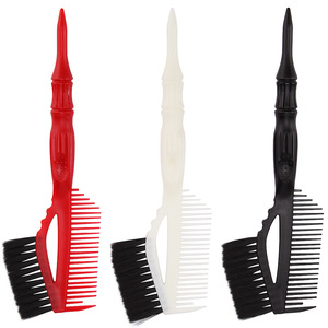 Brosse colorante pour cheveux double face avec peigne, outil de salon en plastique pour tous types de cheveux - Product Image 2