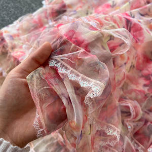 Impresión de malla de gama alta para mujer <span class=keywords><strong>Dre</strong></span> Chic seda encaje pastel <span class=keywords><strong>Dre</strong></span> Ce fiesta bordado largo <span class=keywords><strong>Dre</strong></span> - Product Image 5