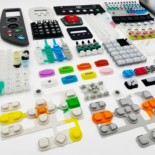 OEM ODM Custom Silicone Rubber Keypads and Conductive Rubber Buttons for Electronic Control Panel Devices