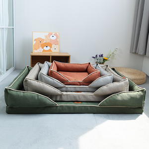 Lujo felpa suave calmante Donut perro cama Dropshipping lavable <span class=keywords><strong>Extra</strong></span> grande perro sofá gato redondo camas para mascotas - Product Image 4