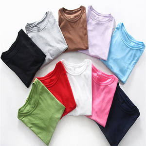 Camiseta con estampado personalizado para mujer, camiseta de verano de Color sólido, camiseta informal de algodón para mujer, <span class=keywords><strong>poleras</strong></span> elegantes para Mujer - Product Image 1