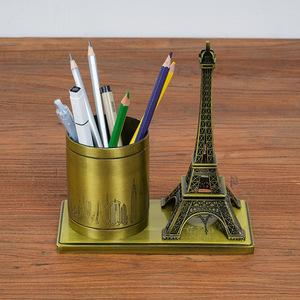 Portapenne in Metallo a Forma di Torre <span class=keywords><strong>Eiffel</strong></span>, Decorazioni per la Casa, Cancelleria per Studenti, Ornamenti per Ufficio, Vendita all'Ingrosso - Product Image 2