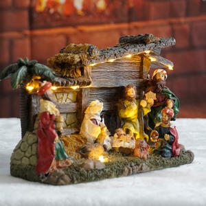 אלת הדת המערבית תפילה המולד led שרש מלאכת חג המולד קישוטים הביתה - Product Image 3