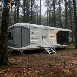 Capsule spatiale mobile de luxe avec pods modernes et cuisine intégrée – Hôtel-resort mobile de glamping, petite <span class=keywords><strong>maison</strong></span> portable - Product Image 3