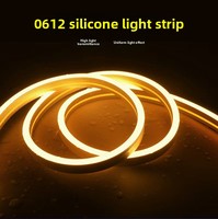 Bande lumineuse LED COB à émission latérale en silicone, étanche IP67, 24V 2700K CRI90, éclairage paysager extérieur pour jardin, ruban OEM