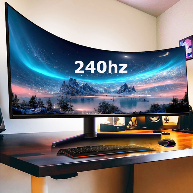 Beautiful RGB Light Effect 240Hz/75Hz 49 Inch Curved VA Panel Gaming Display 16:9 3000R 99% SRGB