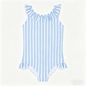<span class=keywords><strong>Maillot</strong></span> <span class=keywords><strong>de</strong></span> <span class=keywords><strong>bain</strong></span> une pièce pour petites filles, rayé rouge et blanc, dos nu, bordure à volants, UPF 50+, <span class=keywords><strong>maillot</strong></span> <span class=keywords><strong>de</strong></span> <span class=keywords><strong>bain</strong></span> pour enfants - Product Image 4