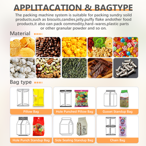Hight Speed Auto Snack Sachet Packing Machine Vertical Form Fill Seal Machine Granular Food Peanuts Bag Packing Machine - Product Image 2