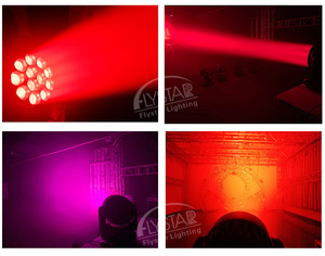 Pieno di colore 12pcs 40w ha condotto fascio di luce DM512 controllo <span class=keywords><strong>elation</strong></span> zoom testa mobile a led Per Il Concerto di Theater - Product Image 6