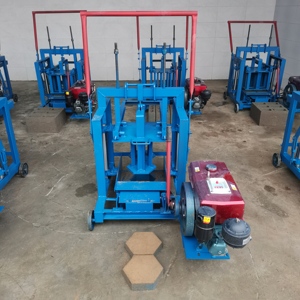 Bestselling Model 2-45 Diesel <b>Generator</b> Brick Making Machine Small <b>Mobile</b> Straight Push Clay Block Machine - Product Image 5