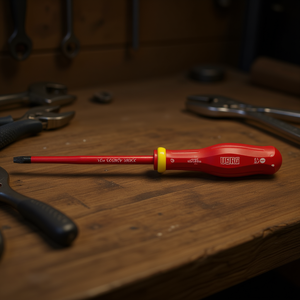 <b>Screwdriver</b> 091 D Red Handle With Yellow Ring For <b>Precision</b> Work - Product Image 3