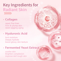 Masque hydratant nuit OEM au collagène fermenté et à l'acide hyaluronique, raffermissant, minimisant les pores, améliorant l'élasticité, non parfumé