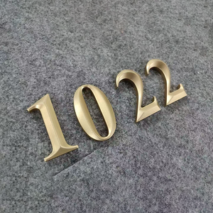 ตัวอักษรโลหะอลูมิเนียมทองเหลืองหรูหราสำหรับตกแต่งผนังในร่ม - Product Image 4