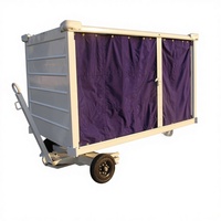 Chariot de transport spécial pour bagages d'aéroport, remorque à cabine fermée, chariot à bagages pour l'aviation