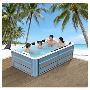 <span class=keywords><strong>Spa</strong></span> de luxe encastrable pour jardin avec massage par remous : créez votre zone de relaxation privée - Product Image 1