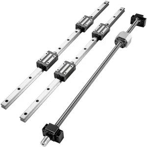 CNC kits Ball Screw & Nut Assembly + linear Guide rail system