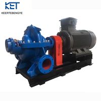 Pompe centrifuge à double aspiration de type split, haute pression, 400 m³/h, utilisée pour la lutte contre les incendies et l'irrigation agricole.