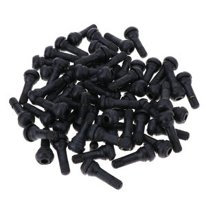 100 comptes <span class=keywords><strong>TR</strong></span> <span class=keywords><strong>413</strong></span> tiges de <span class=keywords><strong>Valve</strong></span> de pneu de vélo en caoutchouc noir court Snap-In Design outil populaire pour bricolage OEM personnalisable - Product Image 4