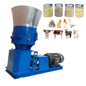 Complete Fertilizer Pellet Small Chicken Food Granules Animal Feed Granulate Wood Pellet Making Machine Production Line For Sale