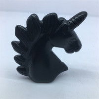Statue de licorne en quartz rose 100 % naturel, sculptée à la main, pour la maison, style feng shui.