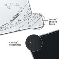 Tapis de souris de jeu personnalisé, doux, extra large, antidérapant, lisse, avec sublimation, 800x300mm, motif vague japonaise, pour bureau