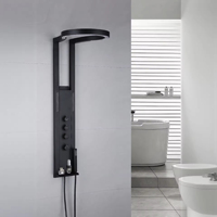 Panneaux de douche muraux en acier inoxydable de haute qualité, colonnes de douche cascade, système de panneaux avec fonction massage