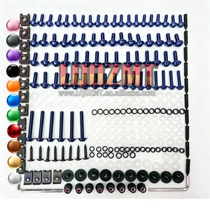 Kit de tornillos de carenado de acero inoxidable para <span class=keywords><strong>KAWASAKI</strong></span> <span class=keywords><strong>NINJA</strong></span> Z1000 Z <span class=keywords><strong>1000</strong></span> Z-<span class=keywords><strong>1000</strong></span> CC 03 04 05 06 2003 2004 2005 <span class=keywords><strong>2006</strong></span>, tuercas de carrocería - Product Image 1