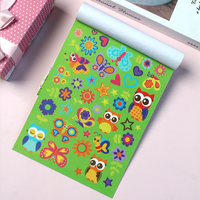 Livre d'activités autocollantes d'été 123 pièces Color & Play, kit de coloriage et de jeux pour enfants avec fleurs et papillons pour l'artisanat et la décoration extérieure