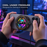 Refroidisseur de téléphone magnétique à semi-conducteurs K26 15W N52 avec affichage de la température, ventilateur de refroidissement RGB pour jeux