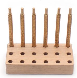 ईडीली 6 पीसी जेम्स्टोन नॉन-स्लिप पीतल के डप स्टिक सेट 6 मिमी व्यास डोपस्टिक को पत्थर की फेसटिंग मशीन के लिए लकड़ी के भंडारण बॉक्स के साथ - Product Image 2