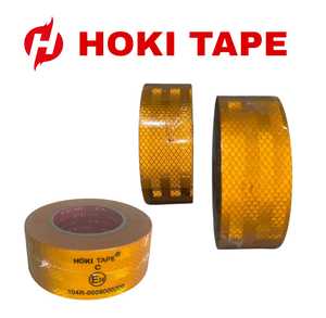 Reflektif Or Pita Car 50mm x 20m - 0,5mic es una lámina reflectante de cuentas de vidrio que mejora la seguridad y la visibilidad por la noche - Product Image 3