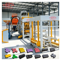 Machine de production continue de briques de pavé QT6-15D pour petits investisseurs souhaitant créer une usine locale de briques de ciment autobloquantes
