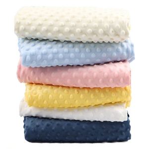 2025 Wholesale <b>Super</b> <b>Soft</b> Portable Customizable Baby Blanket 100% Polyester Minky Dot Woven Anti-Bacteria Bed Winter Newborn - Product Image 1