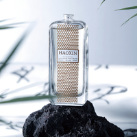 Flacons de parfum en verre vides de luxe sur mesure, formes variées, 50ml-400ml, surface ambre dorée dégradée, multi-impression, prêts à l'emploi