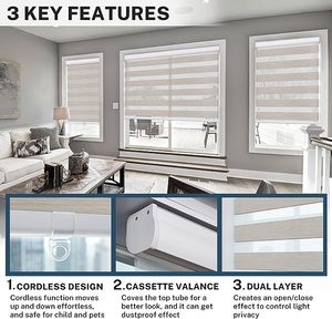 Nhà máy tùy biến cơ giới ngựa vằn con lăn <span class=keywords><strong>Shade</strong></span> Rèm Cửa Rèm wifi thông minh Shades cho phòng khách - Product Image 4