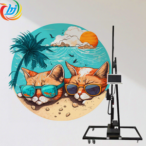 New Ánh sáng trọng lượng tường bức tranh tường máy in UV mực 3D 5D phòng văn phòng thiết kế dọc tường máy in phun - Product Image 5