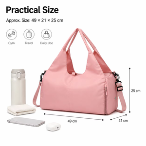 20 Pcs Custom Logo Gym <strong>Bags</strong> for <strong>Women</strong> Travel Tote <strong>Bag</strong> Training Dancer <strong>Sport</strong> Fitness <strong>Bags</strong> with Shoe Compartment Mat Holder - Product Image 3