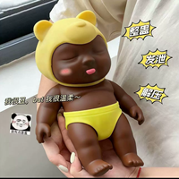 Poupée noire en peluche très populaire, jouet à presser et à faire jouer, jouet anti-stress à rebond lent, vente en gros, nouveaux produits phares