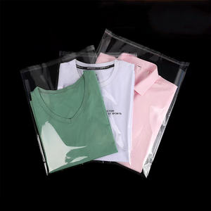 أكياس OPP/BOPP صناعية شفافة قوية ذاتية اللصق ذاتية الإغلاق بالحرارة مع جوانب منتفخة للسوبر ماركت والمعارض - Product Image 1