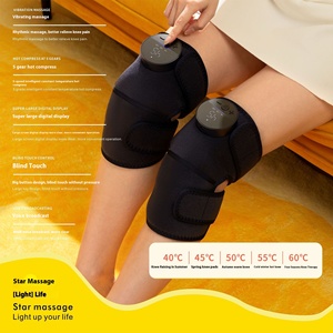 Masajeador eléctrico de rodilla con control de temperatura inteligente personalizado, rodilleras con vibración calentada para uso doméstico, pie de pierna - Product Image 3