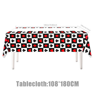 Articles <span class=keywords><strong>de</strong></span> fête sur le thème du casino pour filles, garçons et enfants : Vaisselle en papier, serviettes, gobelets, fourchettes, couteaux et pailles pour un joyeux anniversaire à Las Vegas - Product Image 4
