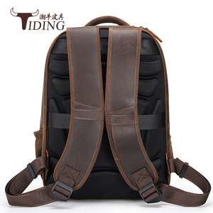 Tiding Genuine Leather <b>Backpack</b> 36-55L With Usb Charging For Men Outdoor Travel - Product Image 2