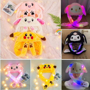 <span class=keywords><strong>Gorro</strong></span> <span class=keywords><strong>de</strong></span> Conejo <span class=keywords><strong>de</strong></span> Peluche Súper Suave para Niños, para Fiestas <span class=keywords><strong>de</strong></span> Navidad, <span class=keywords><strong>Pikachu</strong></span>, Unicornio, Stitch, <span class=keywords><strong>con</strong></span> <span class=keywords><strong>Orejas</strong></span> Móviles, Relleno <span class=keywords><strong>de</strong></span> Algodón PP - Product Image 5