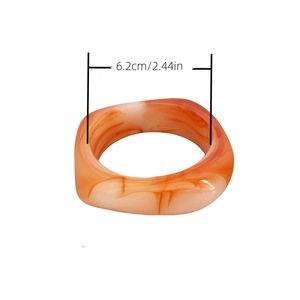 Fashion Colorful Geometric Square Acrylic Resin <b>Bangle</b> <b>Bracelet</b> Statement Vintage Acrylic Jewelry - Product Image 5